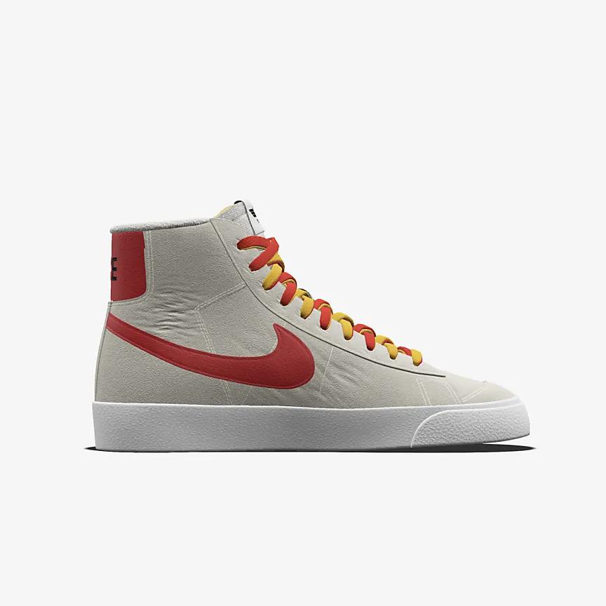 Giày Nike Blazer Mid '77 Unlocked By You Nam Xám Đỏ